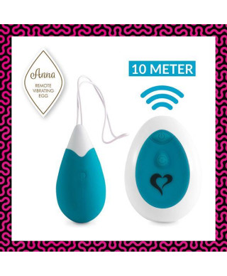 FeelzToys - Anna Vibrating Egg Remote Deep Green