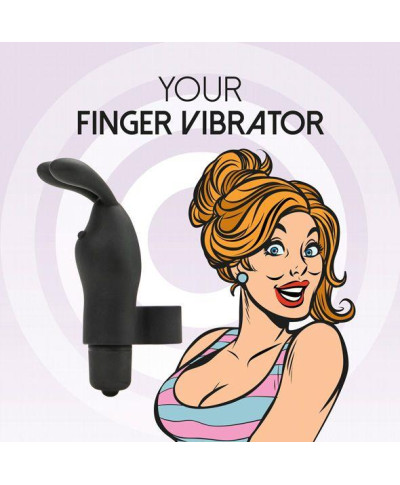 FeelzToys - Magic Finger Vibrator Zwart Czarny