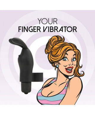 FeelzToys - Magic Finger Vibrator Zwart Czarny