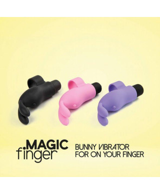 FeelzToys - Magic Finger Vibrator Zwart Czarny