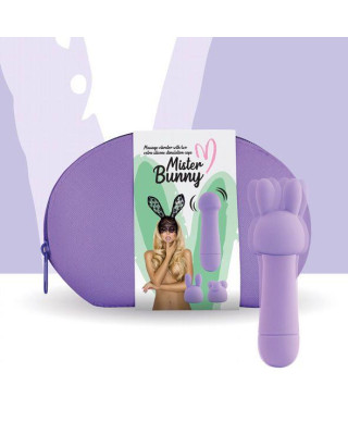 FeelzToys - Mister Bunny Massage Vibrator met 2 Dopjes Paars