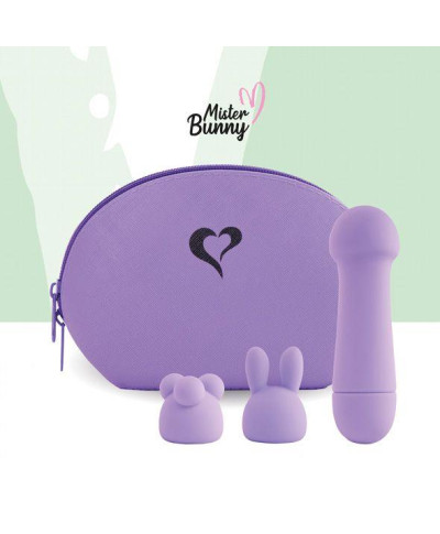 FeelzToys - Mister Bunny Massage Vibrator met 2 Dopjes Paars