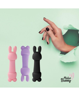 FeelzToys - Mister Bunny Massage Vibrator met 2 Dopjes Paars