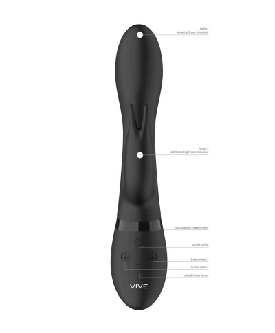 Wibrator-Zosia - Classic G-Spot Rabbit - Black