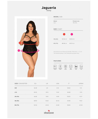 Erotyczne body otwarty krok obsessive jagueria 4xl