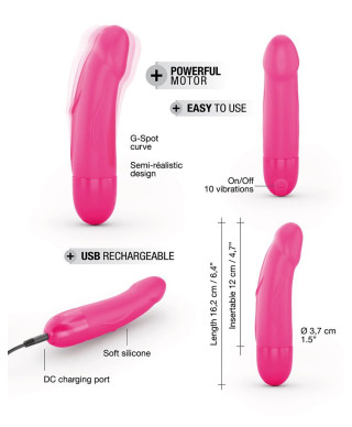 Wibrator realistyczny dorcel real vibrations 16cm