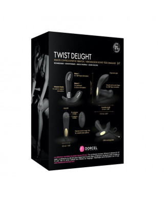 Korek analny rotacja dorcel twist delight 10 tryb