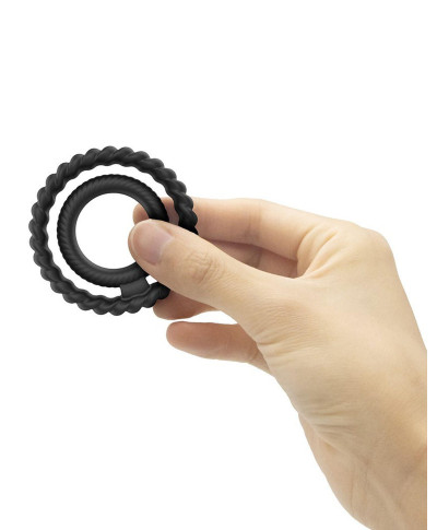 Pierścień na penis jądra podwójny dorcel dual ring