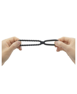 Pierścień na penis jądra podwójny dorcel dual ring