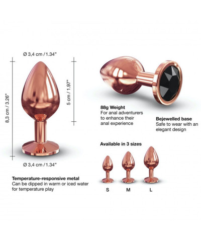 Ozdobny korek analny metal dorcel diamond plug 8cm