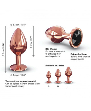 Ozdobny korek analny metal dorcel diamond plug 8cm