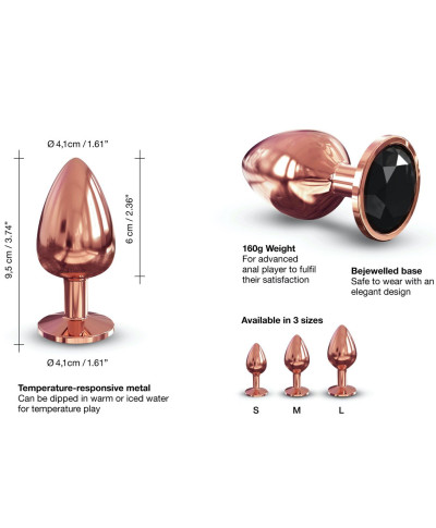 Ozdobny korek analny metal dorcel diamond plug 9cm