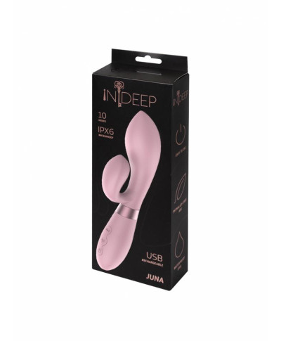 Wibrator-Rechargeable Vibrator Indeep Juna Pink