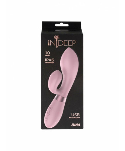 Wibrator-Rechargeable Vibrator Indeep Juna Pink