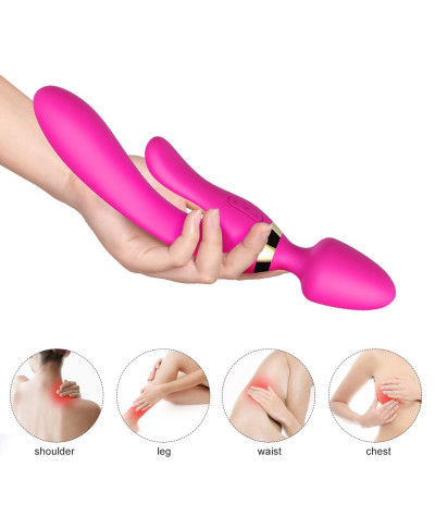 Masażer różdżka wibrator królik 9 trybów 23 cm sex