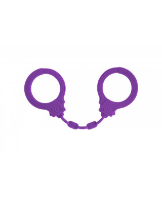 Kajdanki-Silicone Handcuffs Party Hard Suppression Purple