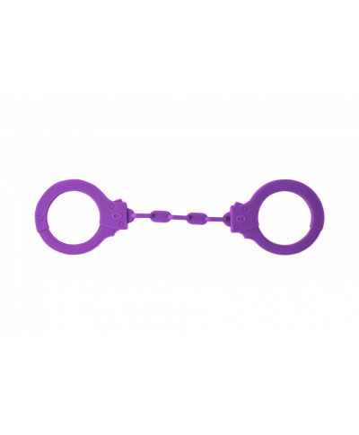 Kajdanki-Silicone Handcuffs Party Hard Suppression Purple