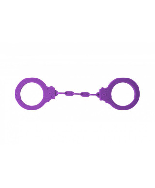 Kajdanki-Silicone Handcuffs Party Hard Suppression Purple