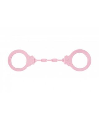 Kajdanki-Silicone Handcuffs Party Hard Suppression Pink