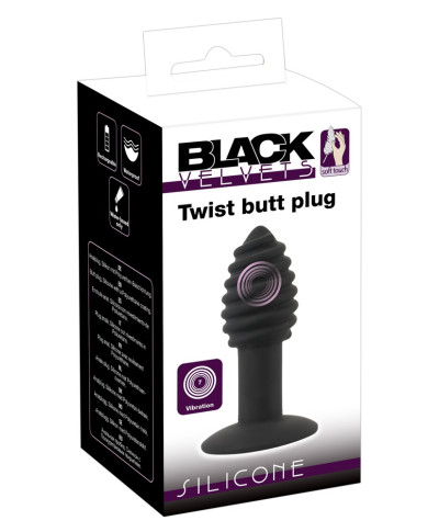 Black Velvets Twist butt plug