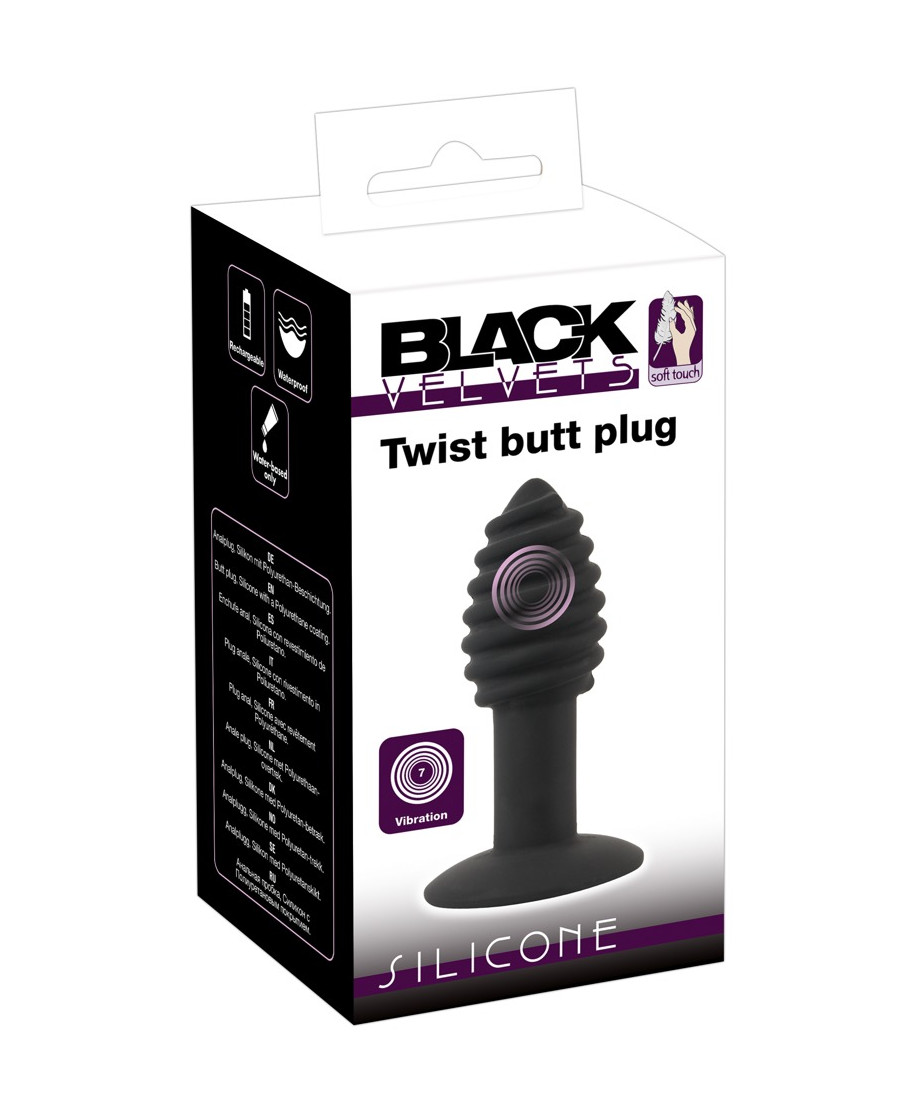 Black Velvets Twist butt plug