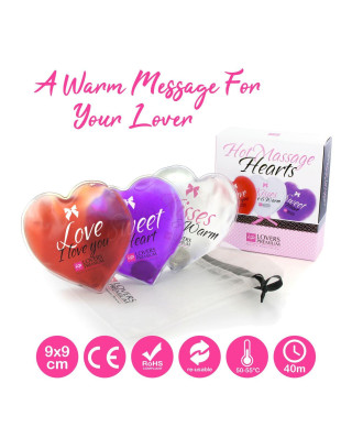 LoversPremium - Hot Massage Hearts 3 pcs