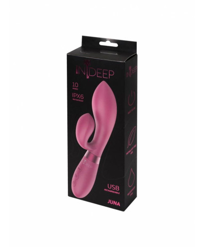 Wibrator-Rechargeable Vibrator Indeep Juna Magenta