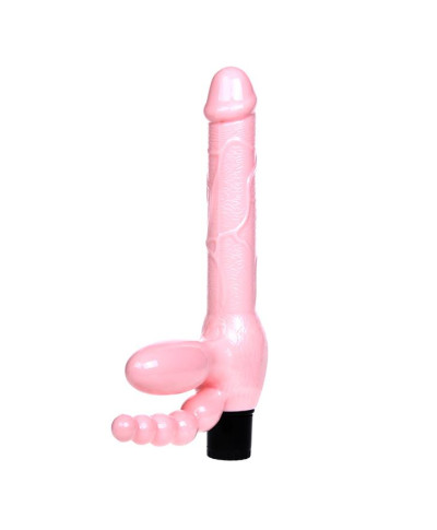 Podwójne dildo z wibracjami stymulacja anusa 25 cm