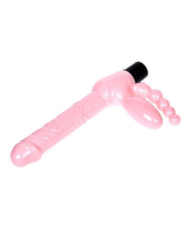 Podwójne dildo z wibracjami stymulacja anusa 25 cm