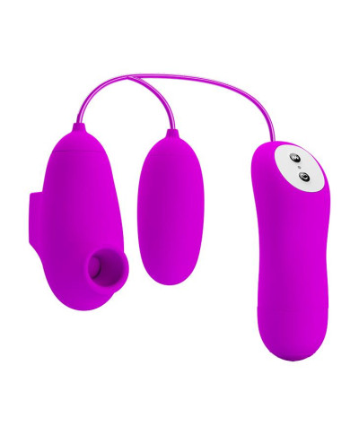 PRETTY LOVE - SUCTION VIBRO-BULLETS 12 vibration functions 12 sucking functions