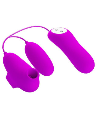 PRETTY LOVE - SUCTION VIBRO-BULLETS 12 vibration functions 12 sucking functions