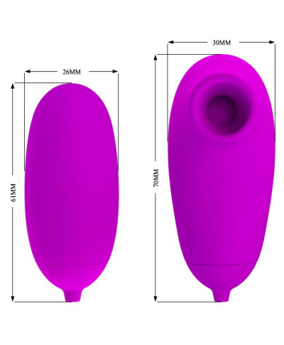 PRETTY LOVE - SUCTION VIBRO-BULLETS 12 vibration functions 12 sucking functions