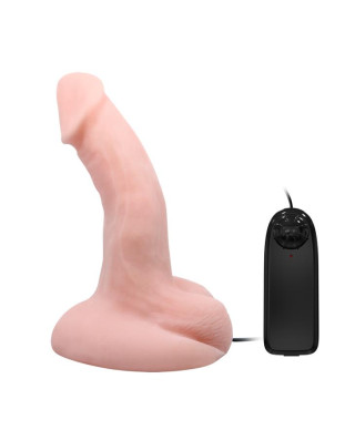 Zakrzywiony realistyczny penis z wibracjami 20 cm