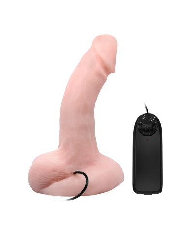 Zakrzywiony realistyczny penis z wibracjami 20 cm