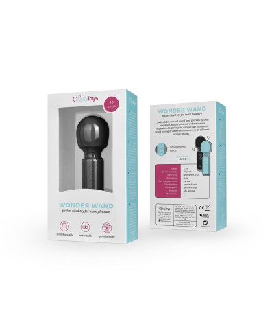 Mini Vibe Wand Vibrator - Black