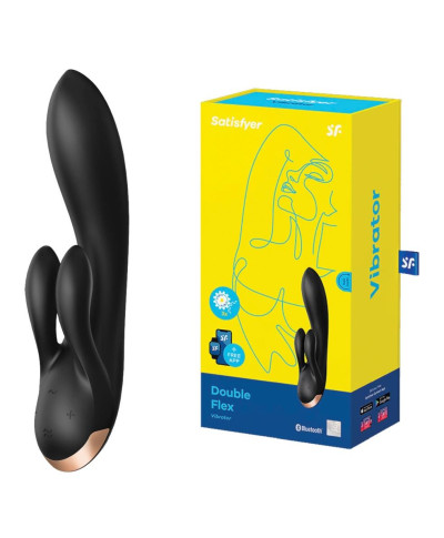 Wibrator króliczek aplikacja Satisfyer Double Flex