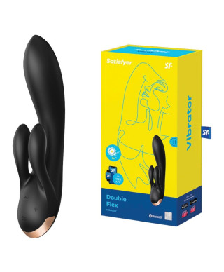 Wibrator króliczek aplikacja Satisfyer Double Flex