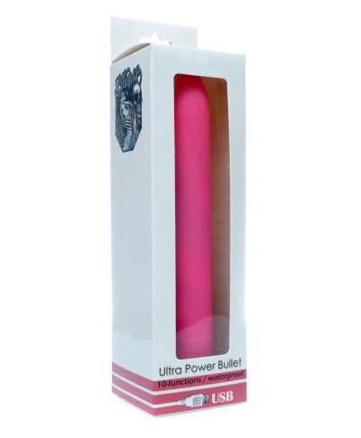 Ultra Power Bullet USB 10 functions Matte Pink