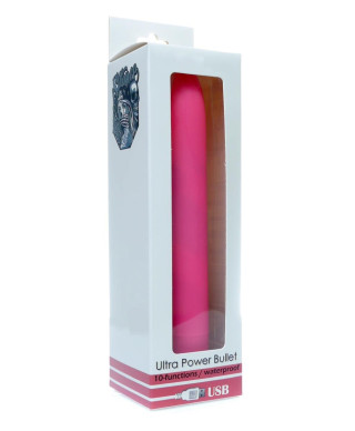 Ultra Power Bullet USB 10 functions Matte Pink