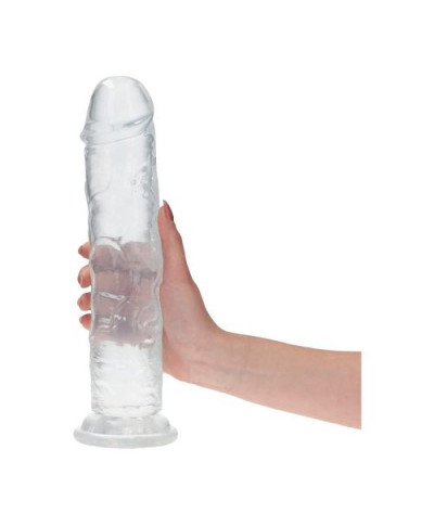 Ogromne dildo przezroczyste z przyssawką 32 cm