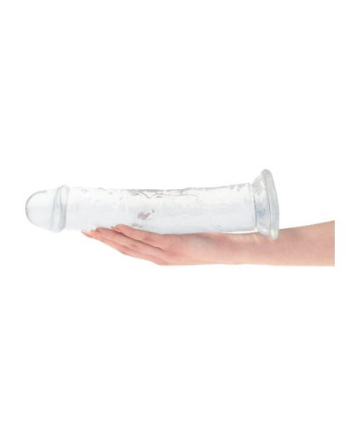 Ogromne dildo przezroczyste z przyssawką 32 cm