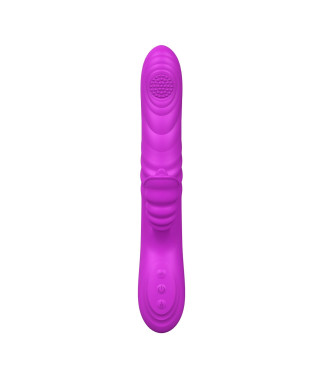 Wibrator-Angelia USB 3 functions of thrusting 20 vibrations Purple