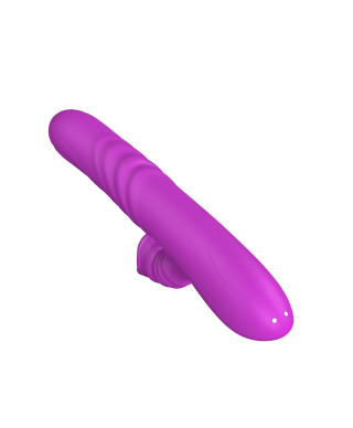 Wibrator-Angelia USB 3 functions of thrusting 20 vibrations Purple