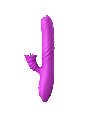 Wibrator-Angelia USB 3 functions of thrusting 20 vibrations Purple