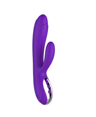 Wibrator-Joker Heating Double Vibrating Massage Stick -Purple