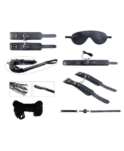 Secret Desires Black BDSM Kit 8pcs