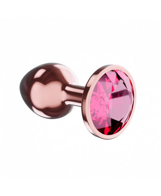 Plug-Butt Plug Diamond Ruby Shine L Rose Gold