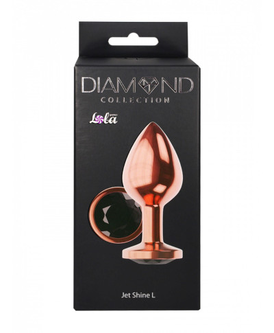 Plug-Butt Plug Diamond Jet Shine L Rose Gold