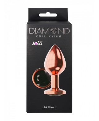 Plug-Butt Plug Diamond Jet Shine L Rose Gold