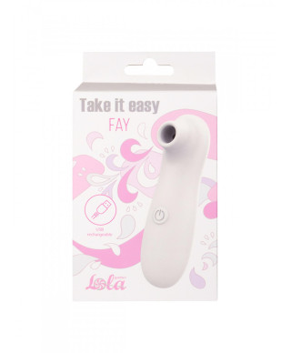 Stymulator-Take It Easy Fay White Rechargeable Vacuum Wave